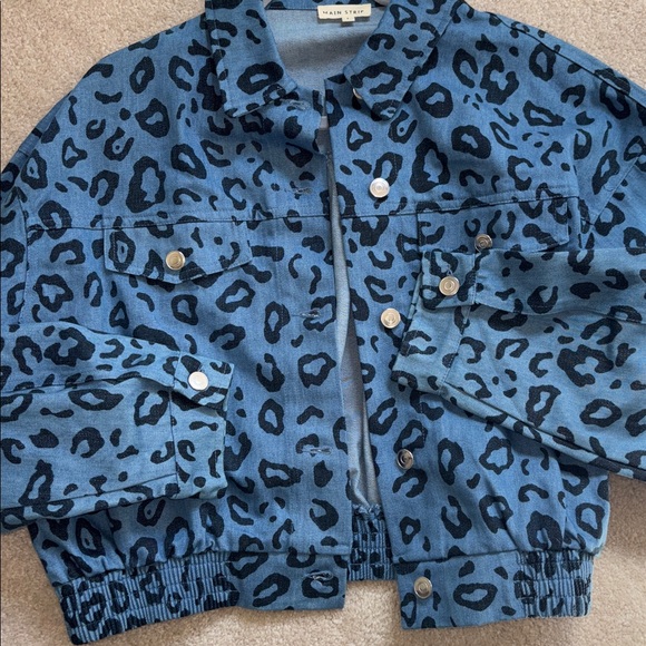 DIL Blue and Black Animal Print Jacket size L - Picture 5 of 7